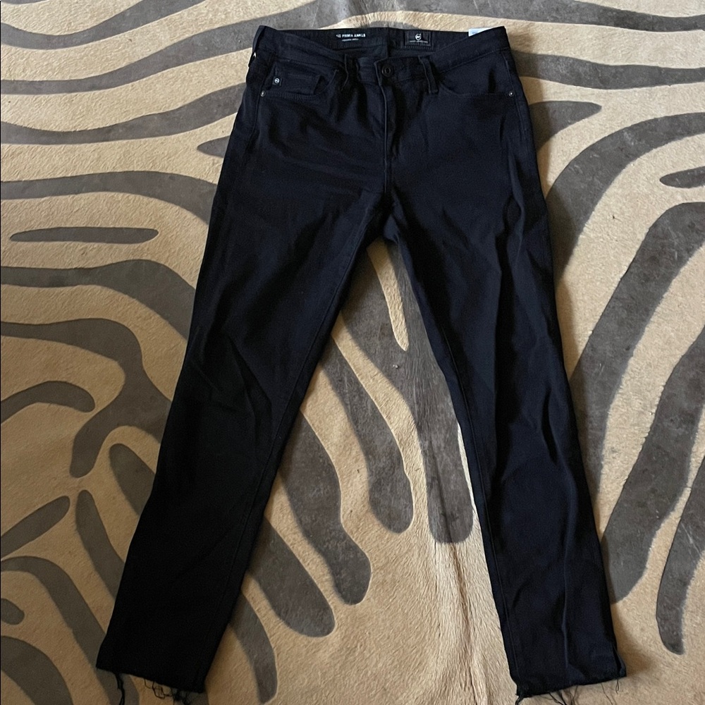 AG Adriano Goldschmied Black Ankle Jeans